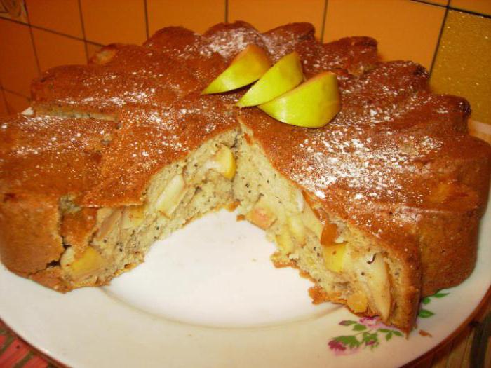 smilšu kūka ar biezpienu un ābolu recepti