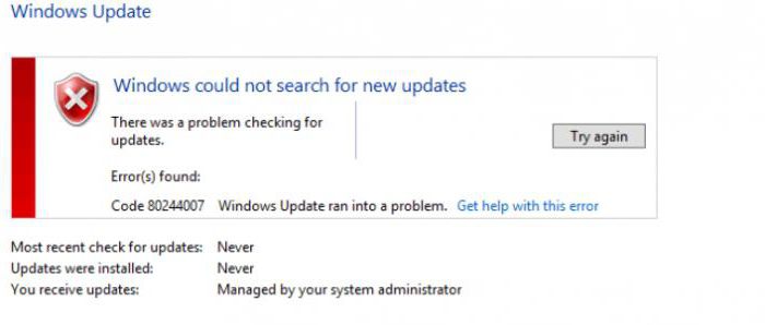 Windows 7 atjaunināšanas centrs nedarbojas: kā rīkoties?