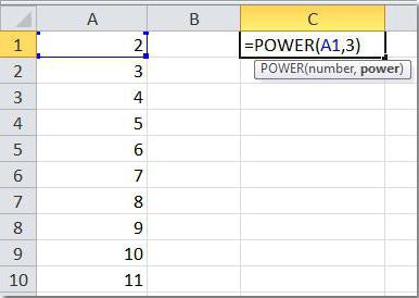 Kā izveidot numuru negatīvā pakāpē - piemēri ar aprakstiem programmā Excel