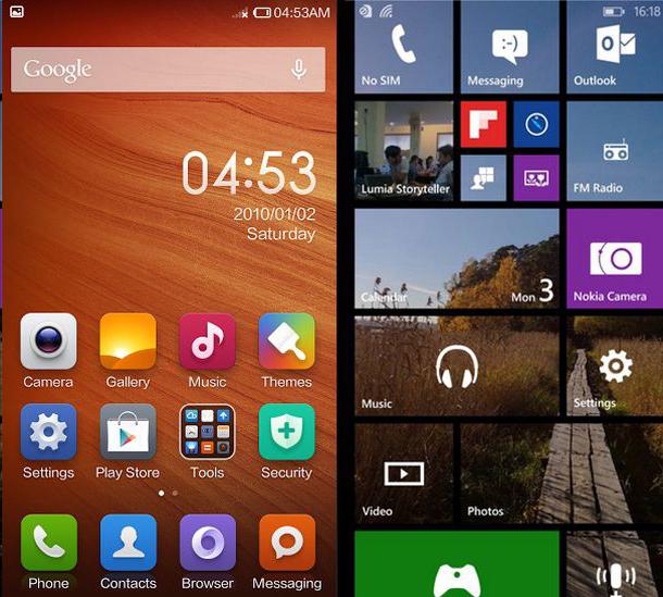 Microsoft Lumiya Phone 535 iezīmes